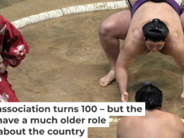 Japan’s sumo association turns 100 – but the sport’s rituals have a much older role shaping ideas about the country Sumo wrestlers Daieisho and Roga compete in a Grand Sumo Tournament bout at the Royal Albert Hall in London on Oct. 19, 2025. AP Photo/Frank Augstein